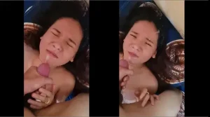 Lân đầu được em cho xuất tinh vào mặt