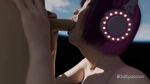 Dí cu vào sâu họng gái xinh tóc ngắn dâm đãng